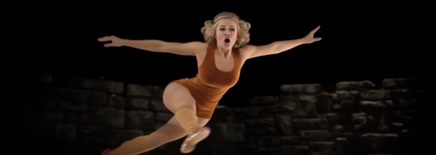 Athletic Leap in Orange