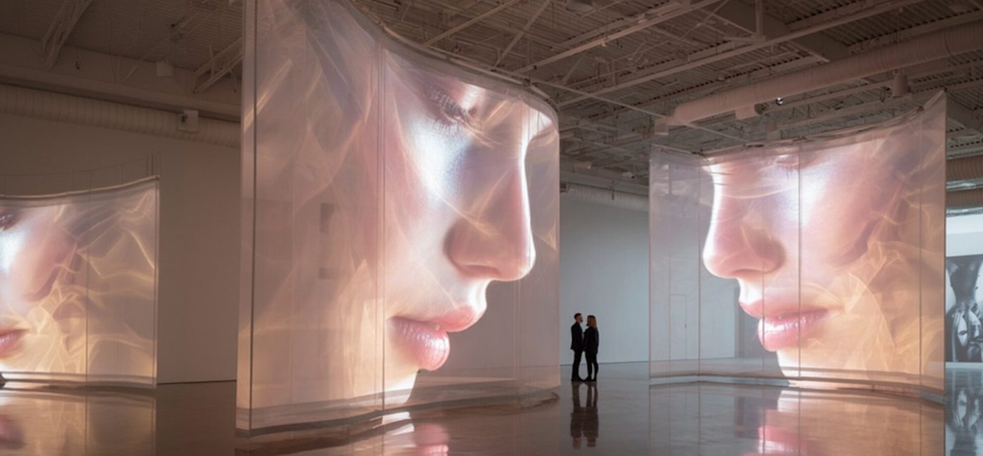 Modern Art Gallery Scene